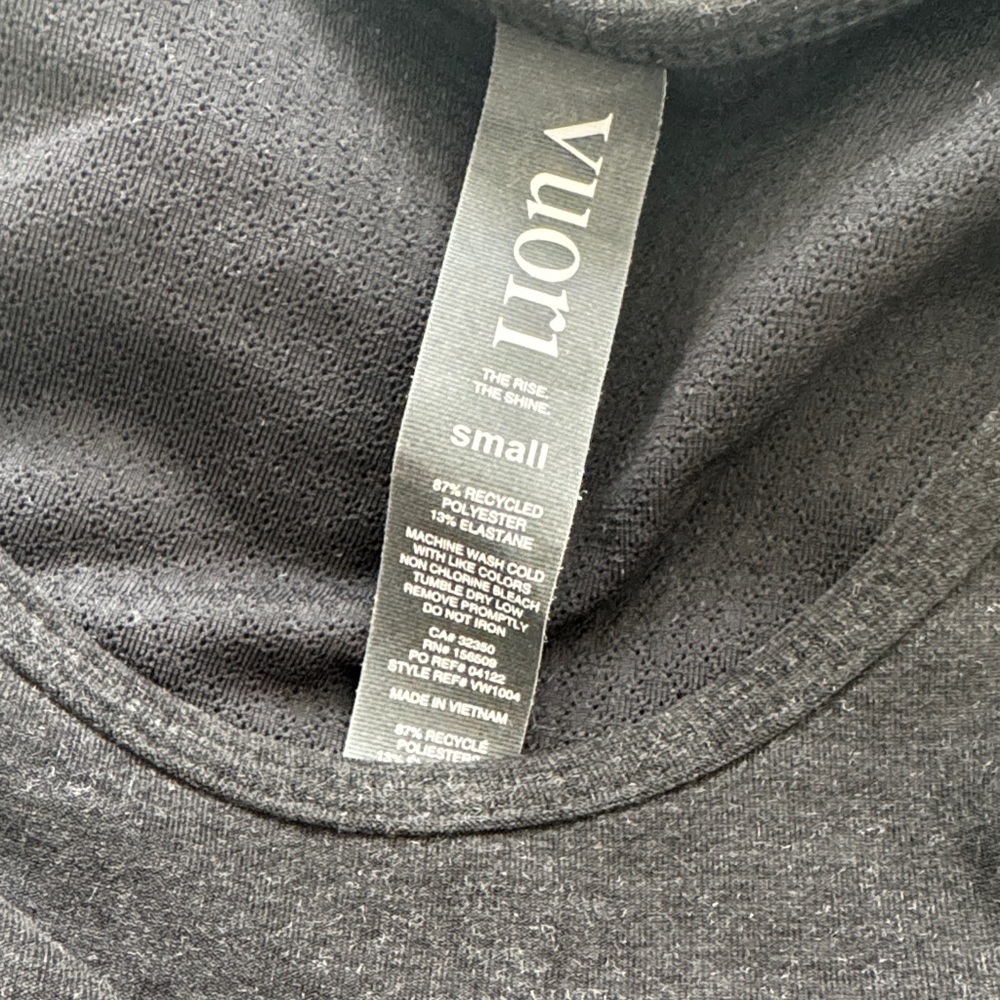 Vuori Black Sleeveless Women's Top S - Picture 2 of 2